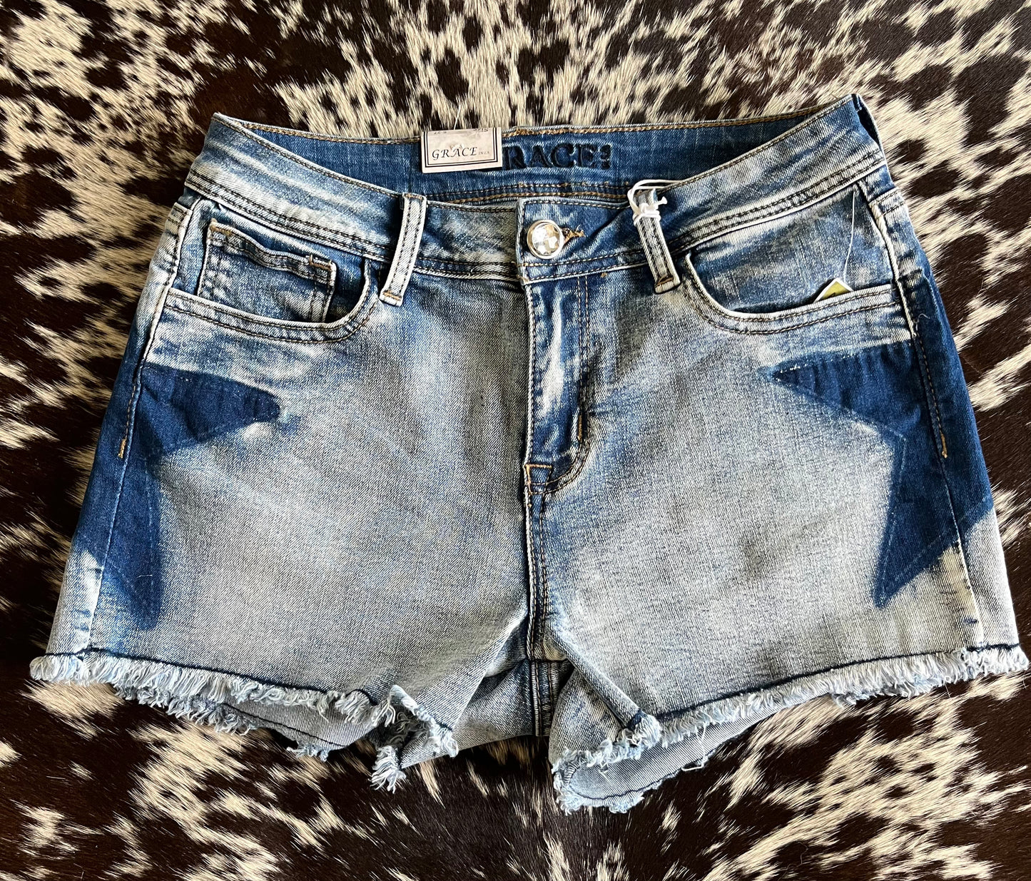 Grace Star Denim Shorts