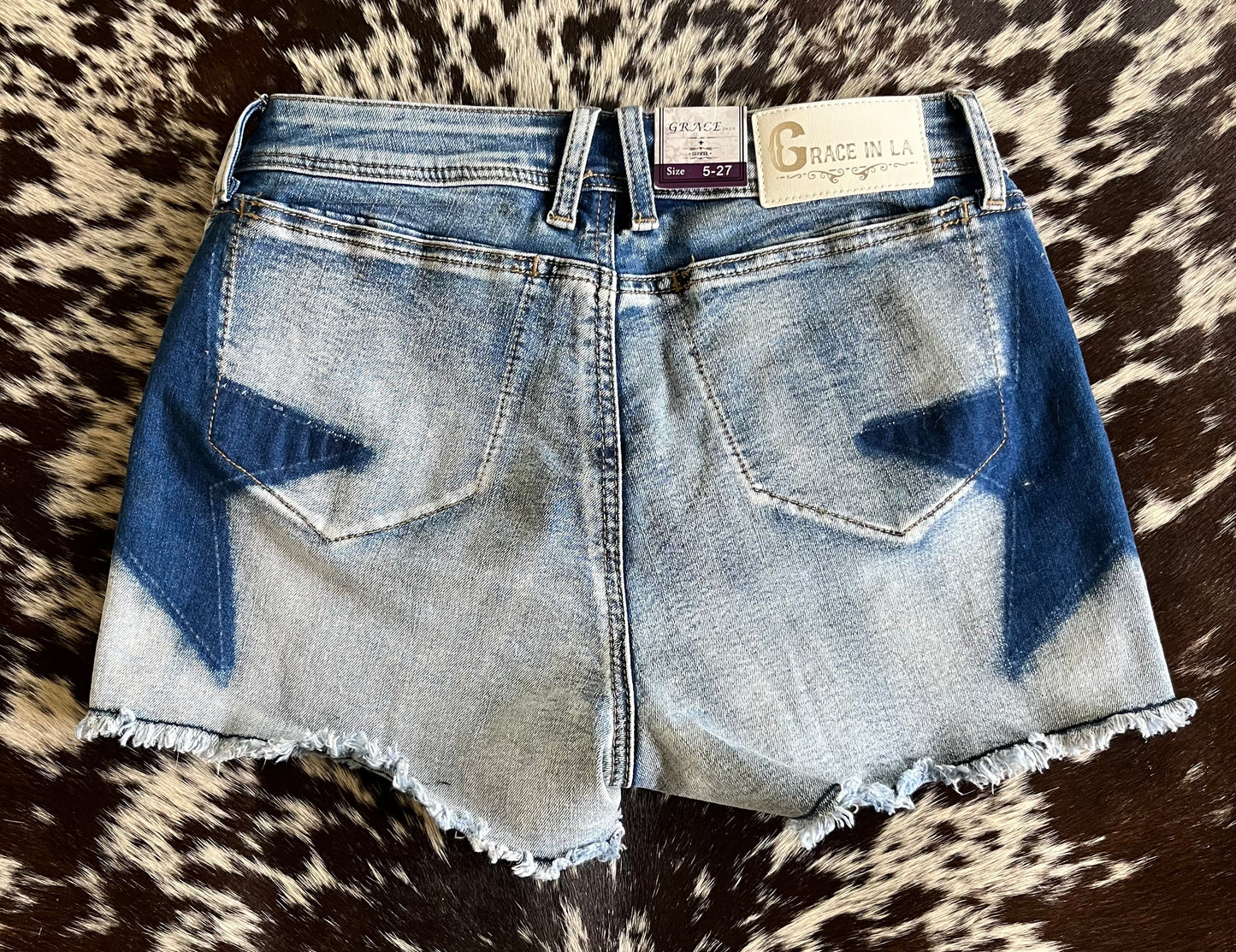 Grace Star Denim Shorts