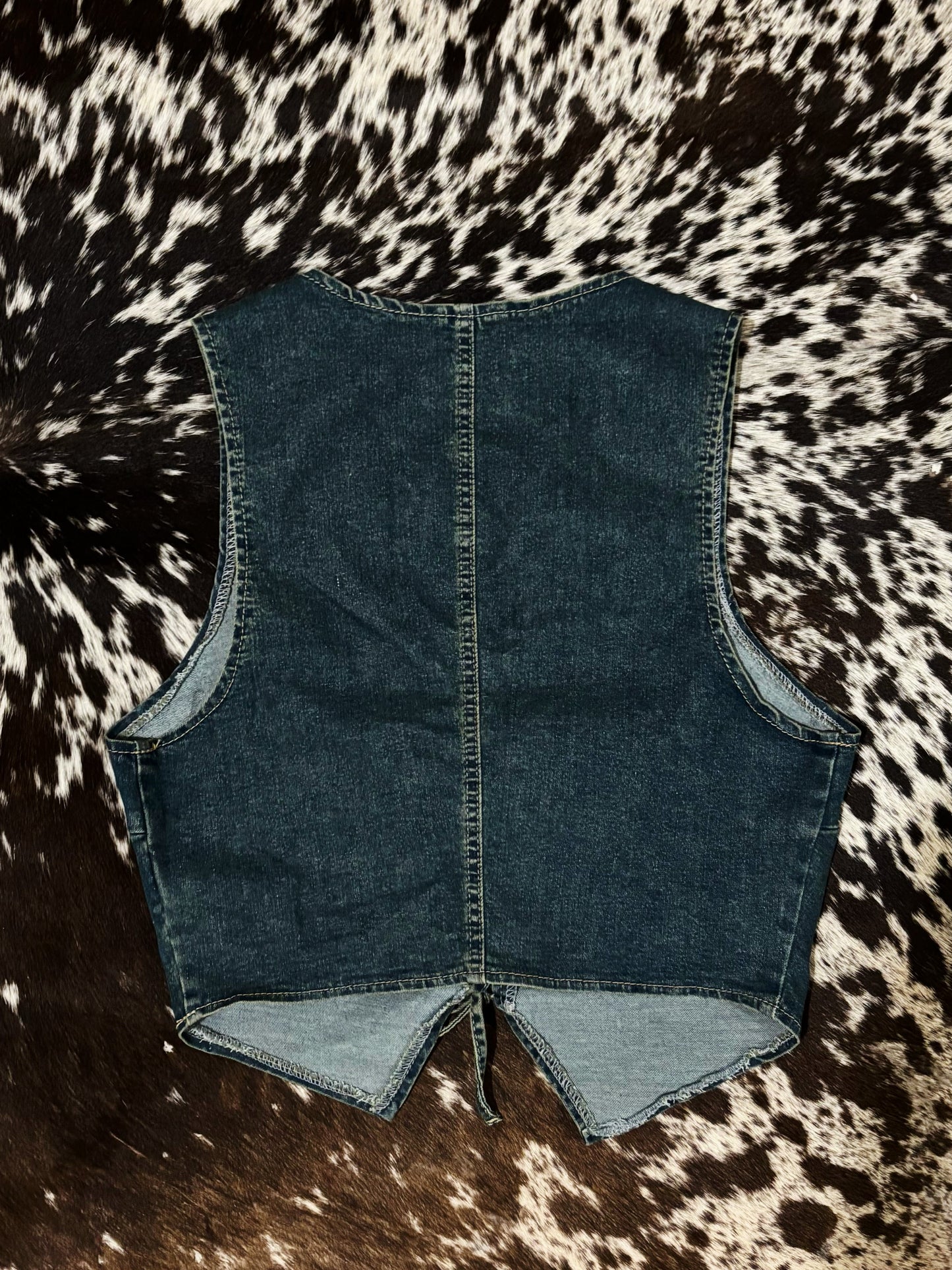 Bit & Bind Denim Vest - Cluff CO LLC