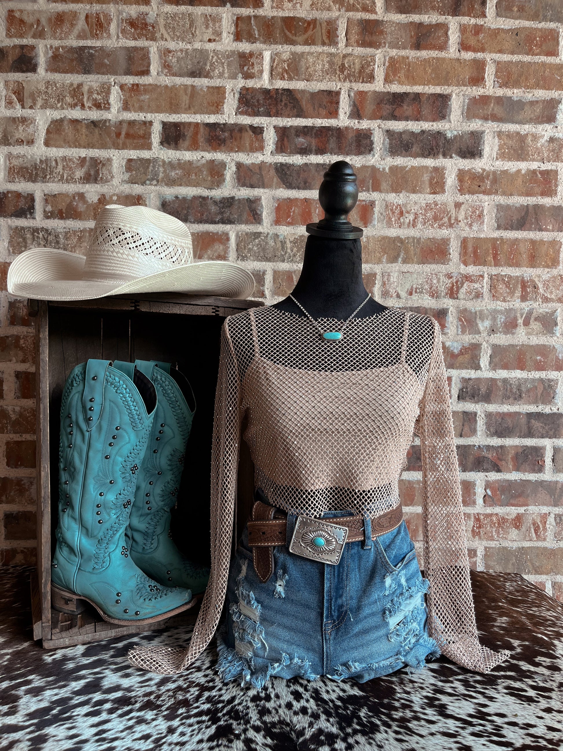 Bronco Bling Mesh Top - Cluff CO LLC