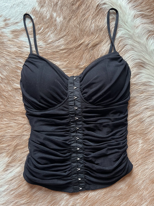 Midnight Maverick Ruched Tank - Cluff CO LLC