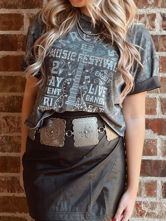 Rhinestone Music Festival Tee - Cluff CO LLC
