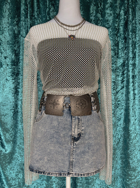 Silver Spurs Rhinestone Long Sleeve - Cluff CO LLC