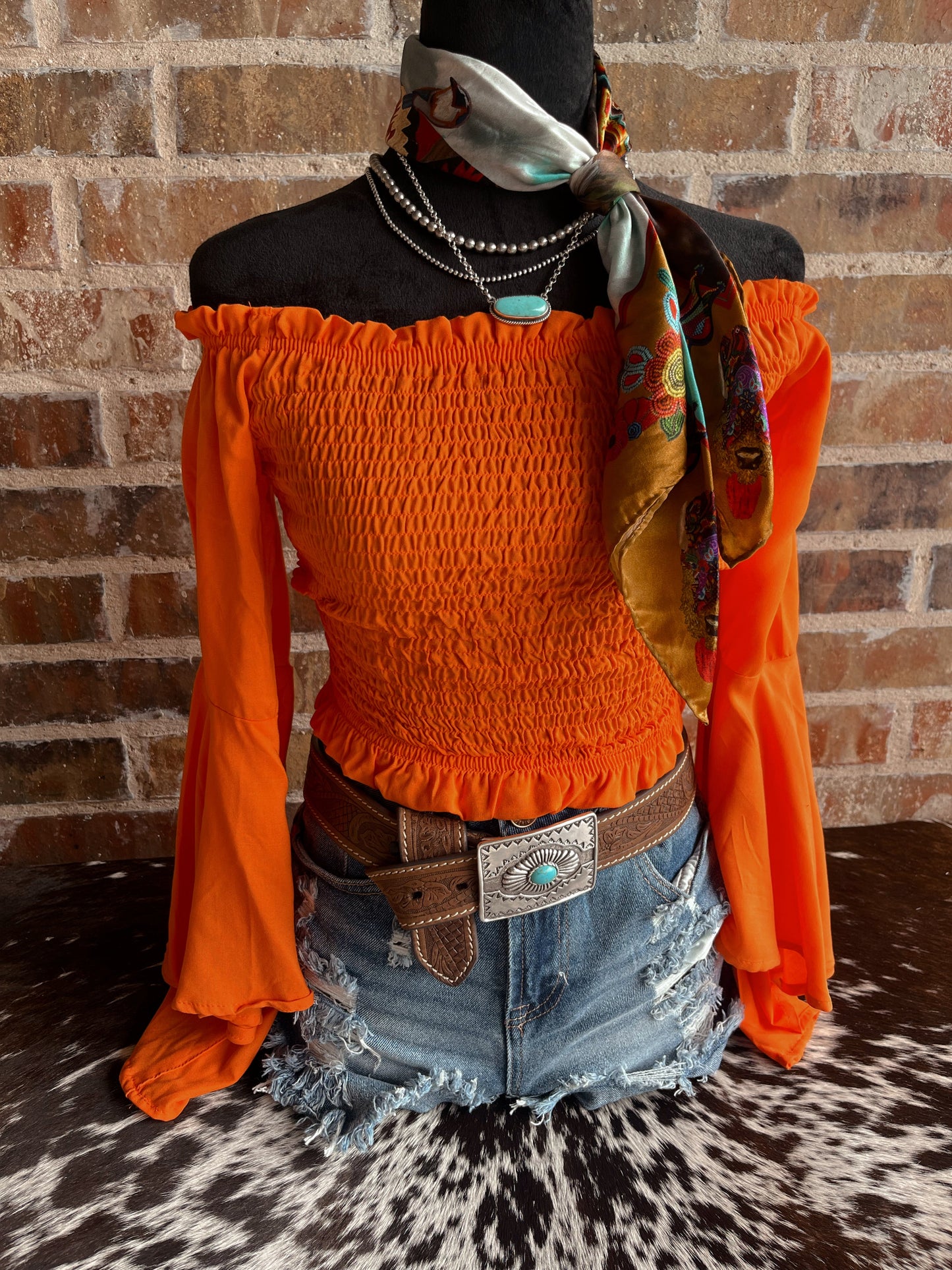 Wildfire Ruffle Top - Cluff CO LLC