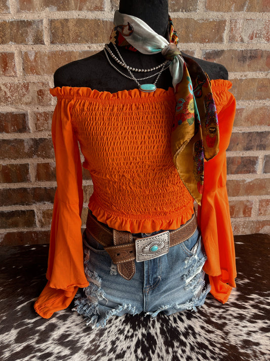 Wildfire Ruffle Top - Cluff CO LLC