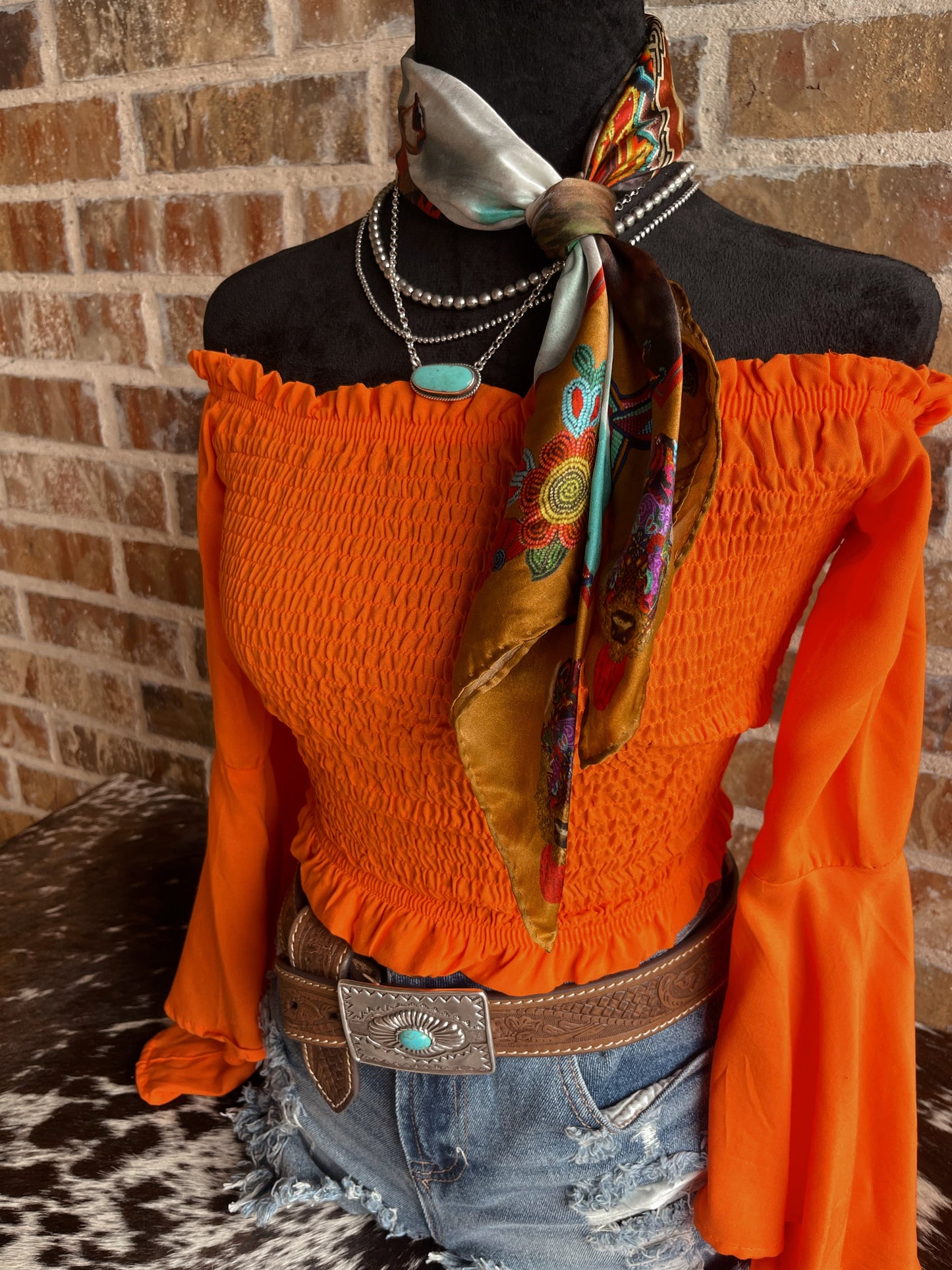 Wildfire Ruffle Top - Cluff CO LLC
