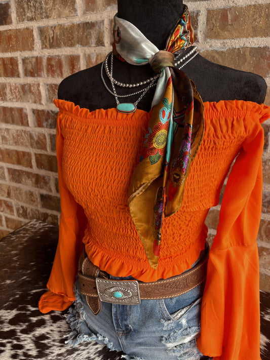 Wildfire Ruffle Top - Cluff CO LLC