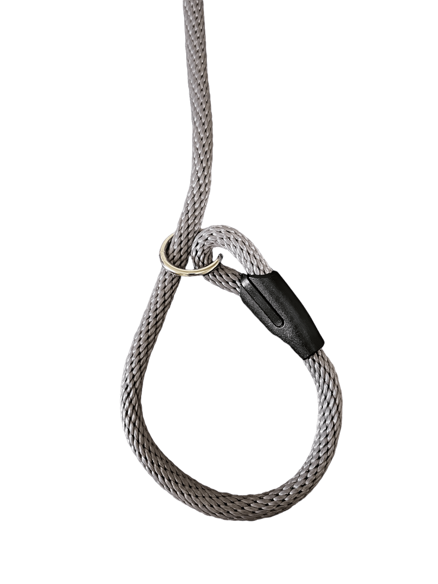 Grey Solid Braid - Slip Leash - Cluff CO LLC