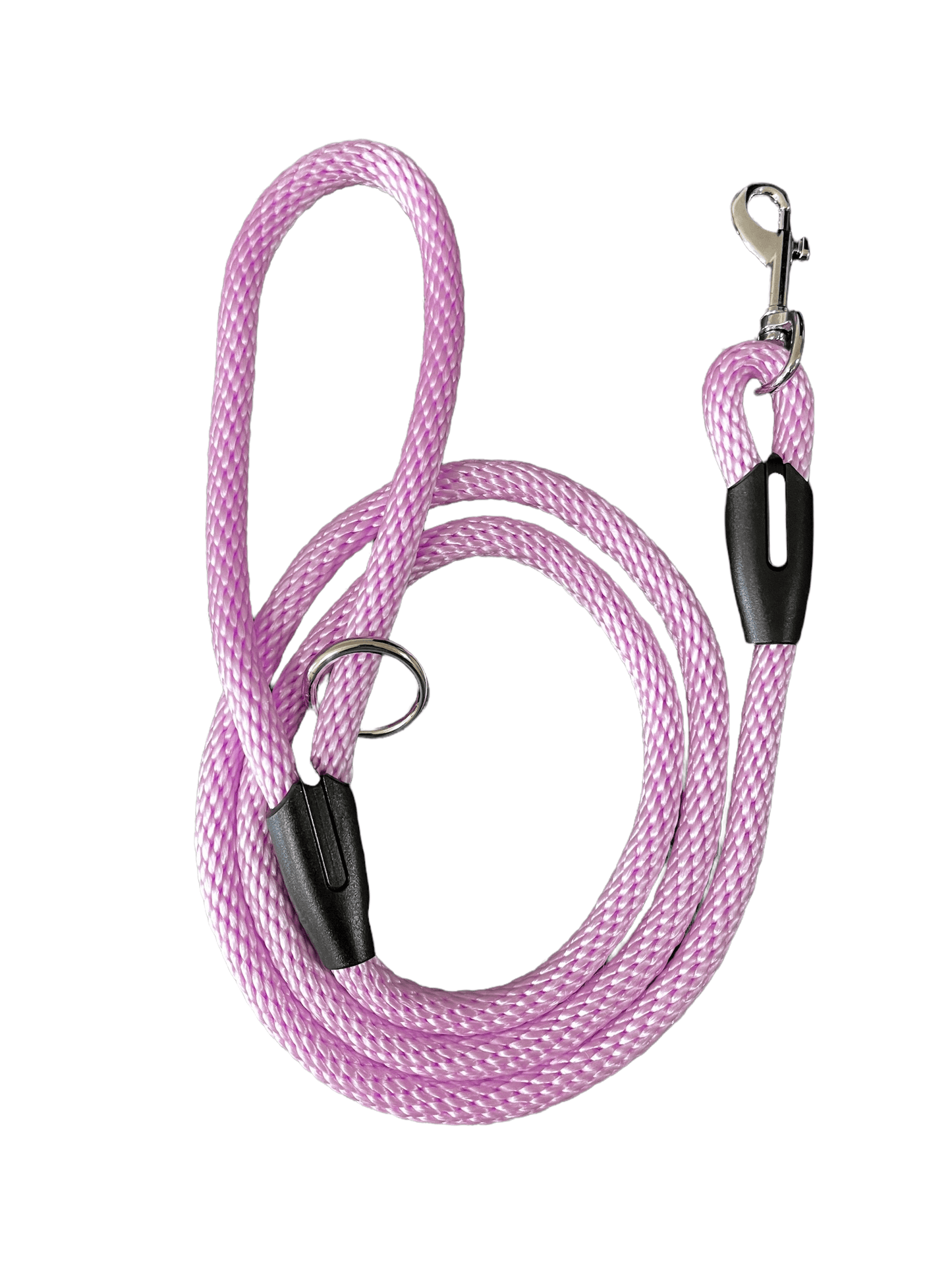 Grey Solid Braid - Slip Leash - Cluff CO LLC