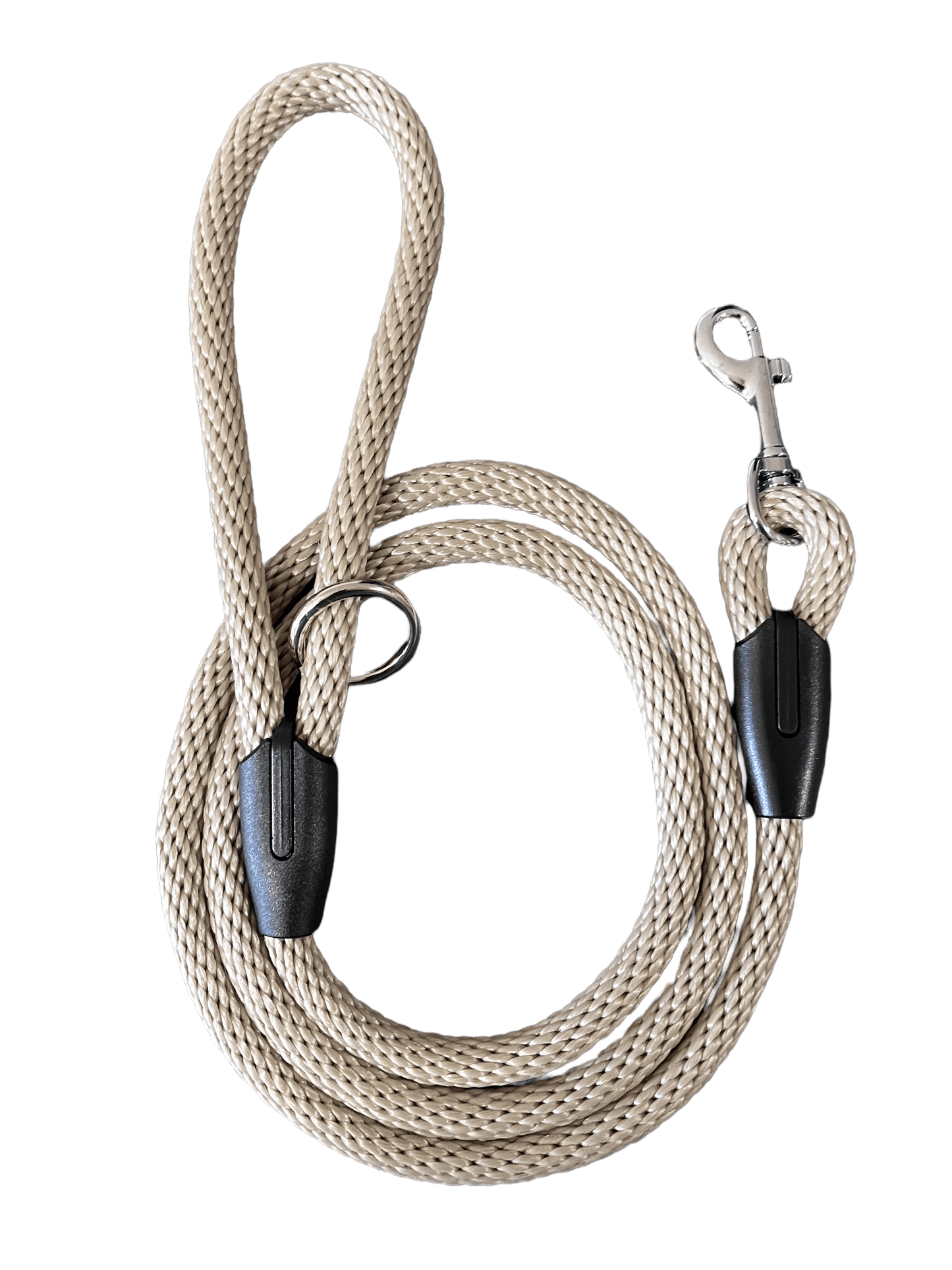 Grey Solid Braid - Slip Leash - Cluff CO LLC
