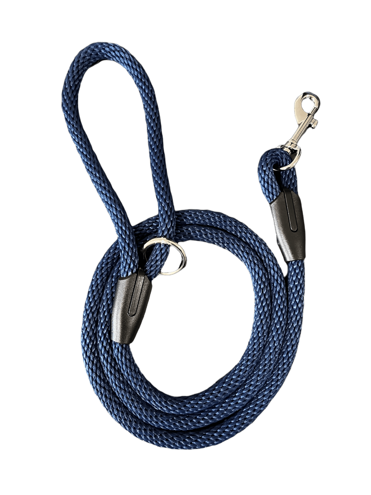 Grey Solid Braid - Slip Leash - Cluff CO LLC