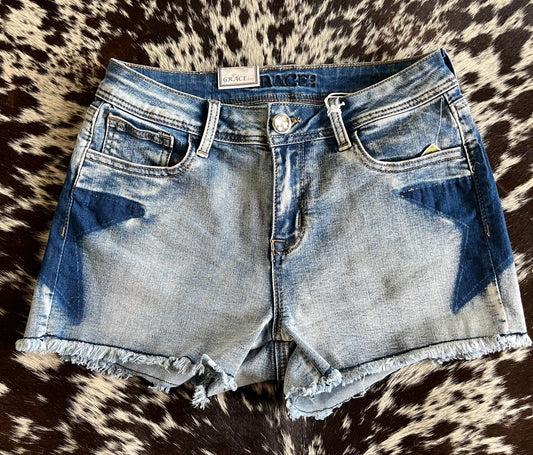 Grace Star Denim Shorts