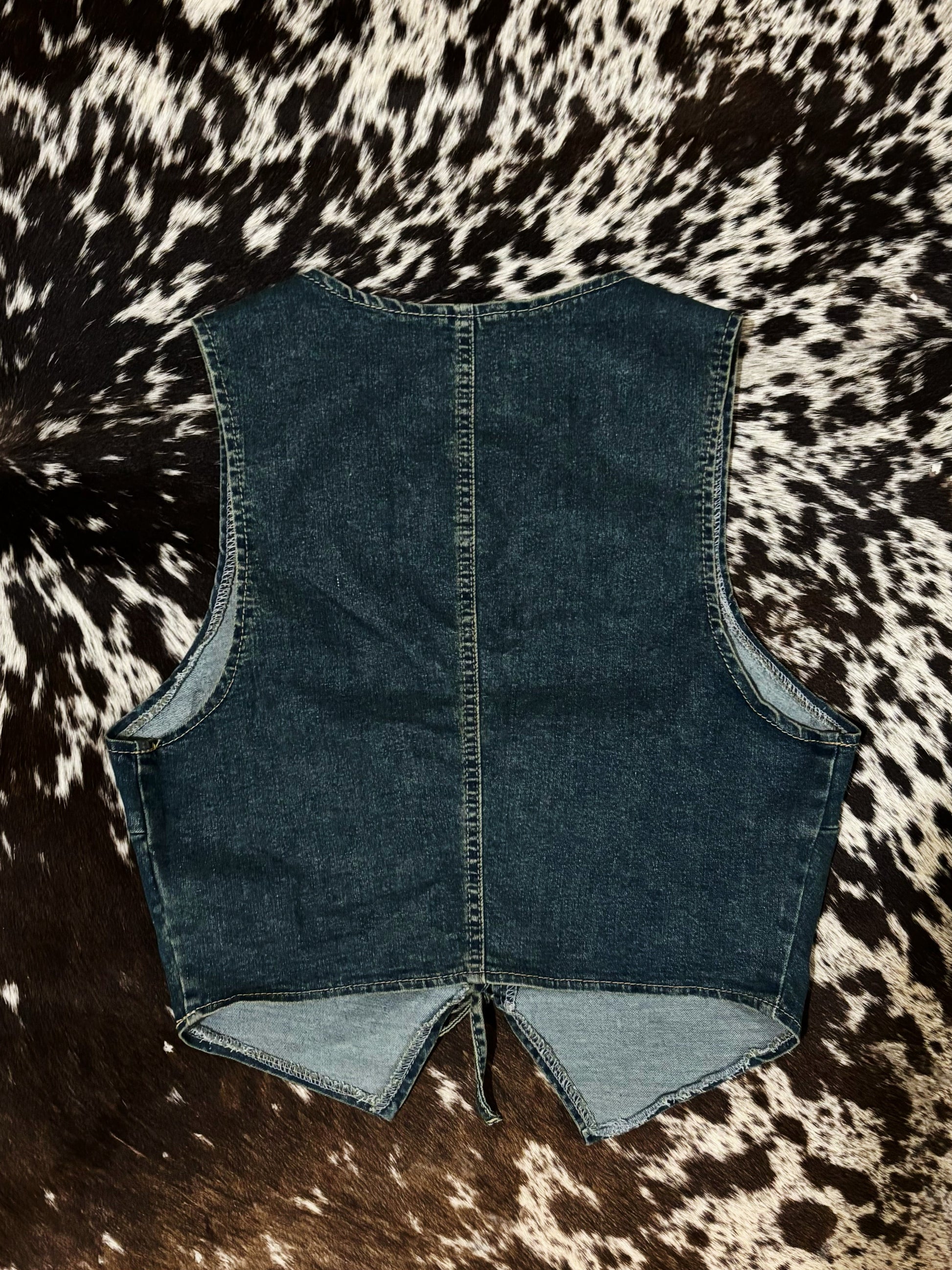 Bit & Bind Denim Vest - Cluff CO LLC