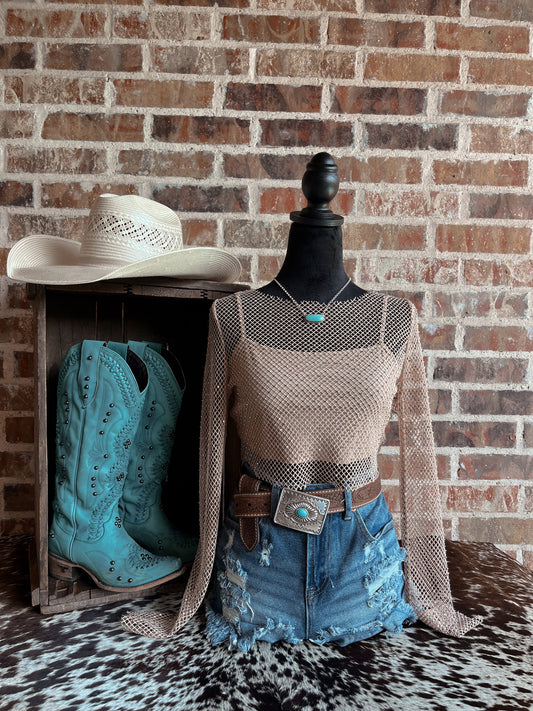 Bronco Bling Mesh Top - Cluff CO LLC