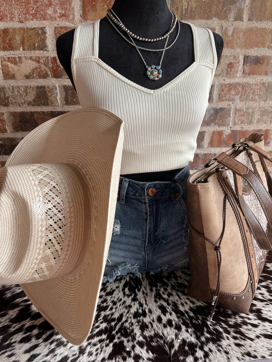 Grit & Grace Ribbed Tank - Cluff CO LLC