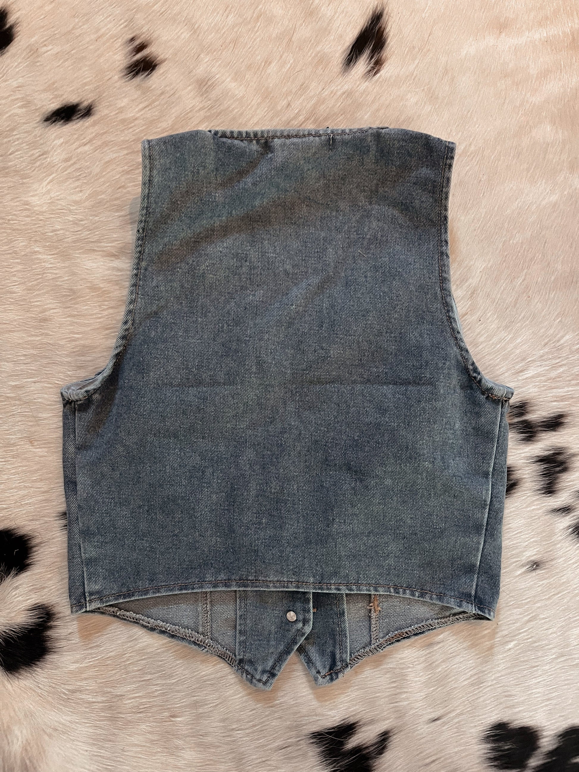Maverick Denim Vest - Cluff CO LLC