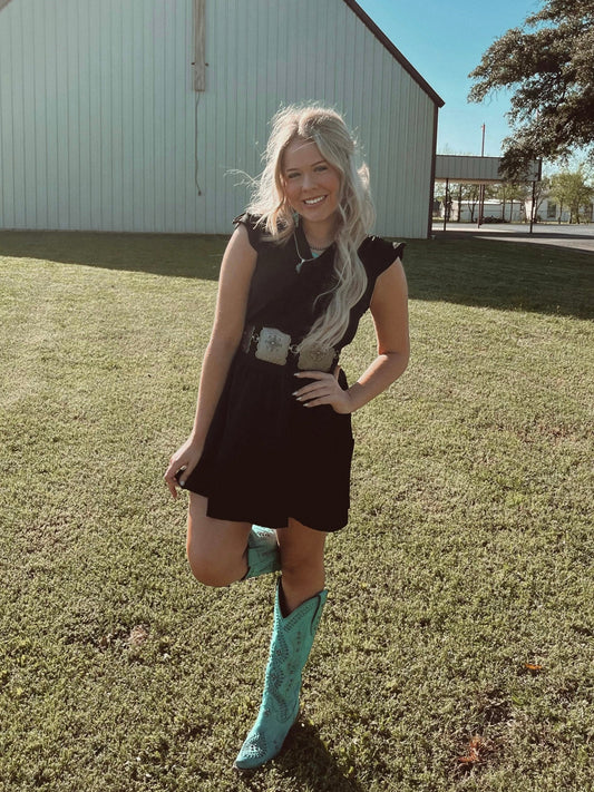 Midnight Cascade Dress - Cluff CO LLC