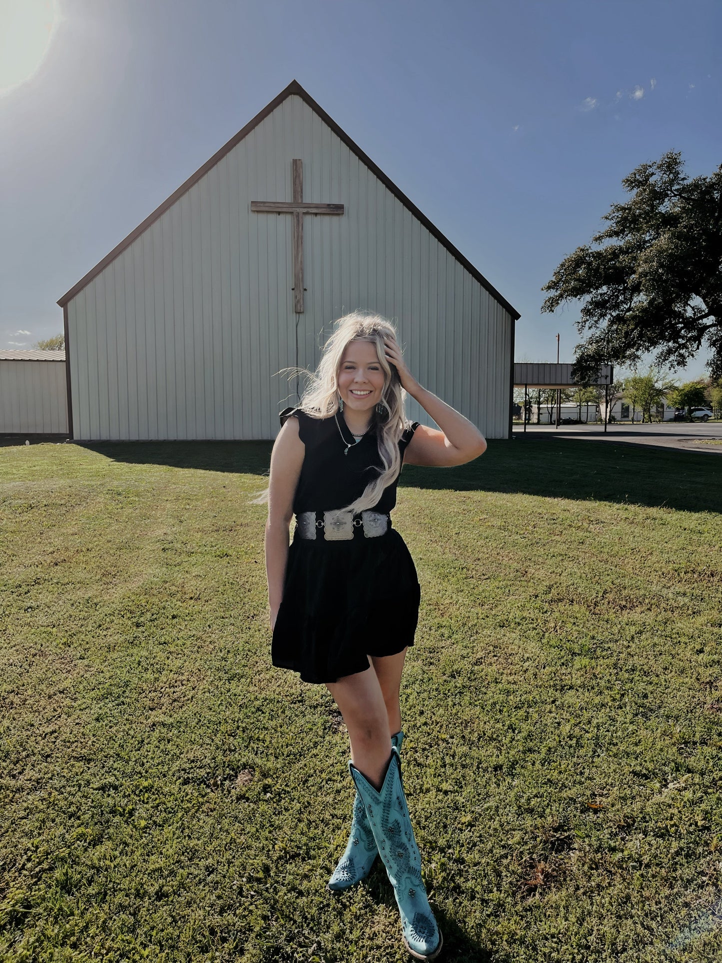Midnight Cascade Dress - Cluff CO LLC