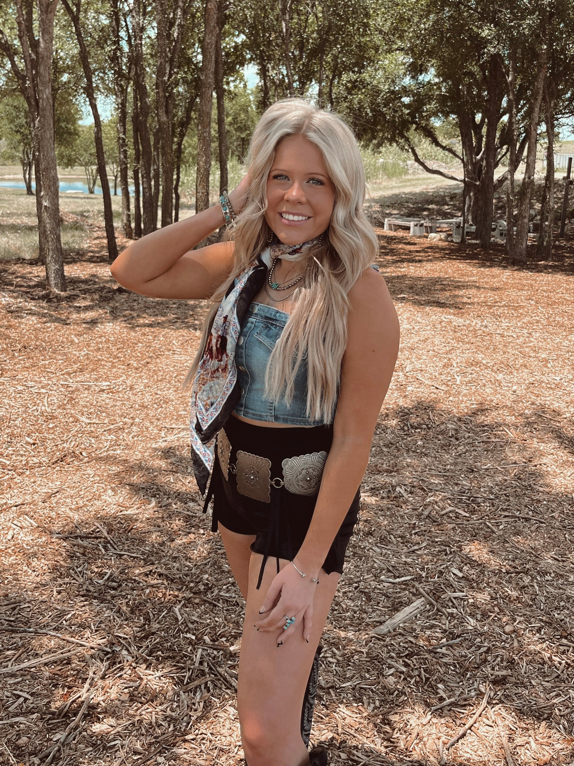 Saddleback Denim Top - Cluff CO LLC