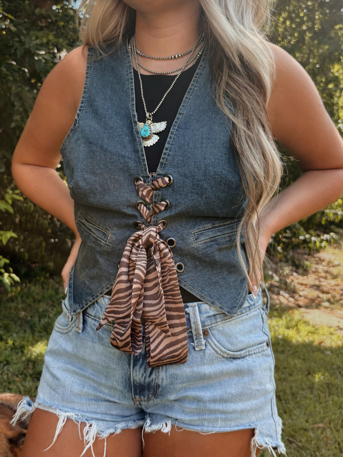 Willow Denim Vest - Cluff CO LLC