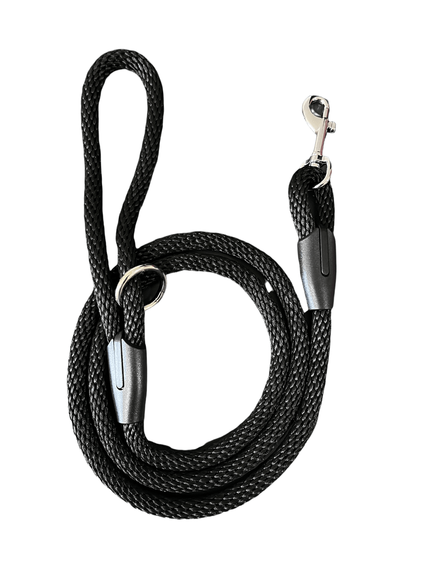 Black Solid Braid Leash - (Small) - Cluff CO LLC