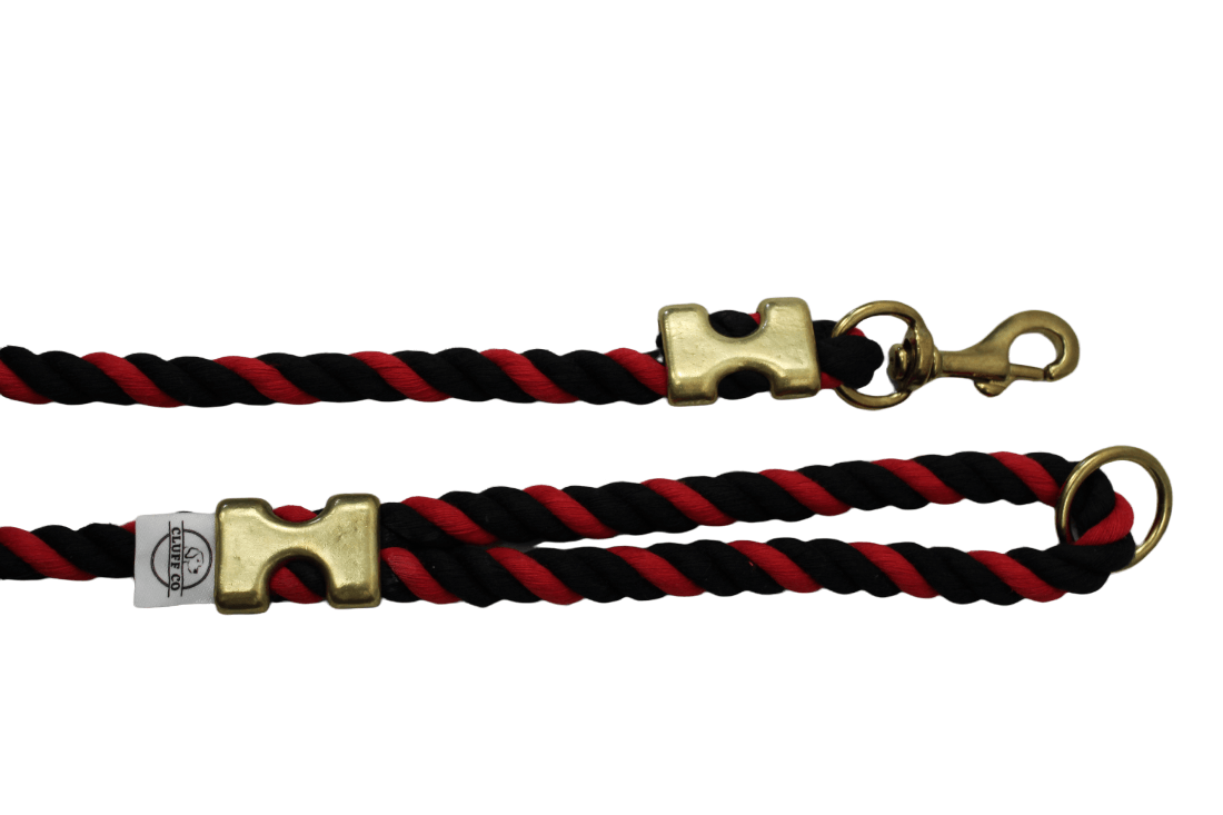 Buffalo Check Rope Leash - Made in the USA - Cluff CO LLC