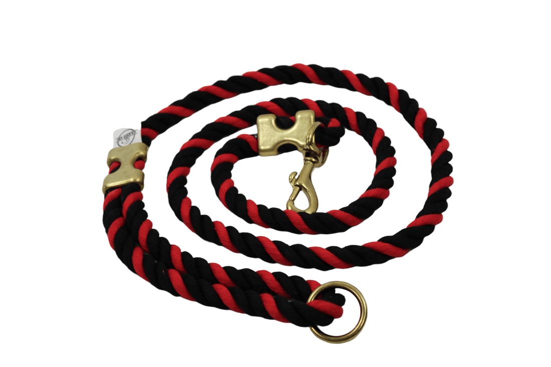 Buffalo Check Rope Leash - Made in the USA - Cluff CO LLC