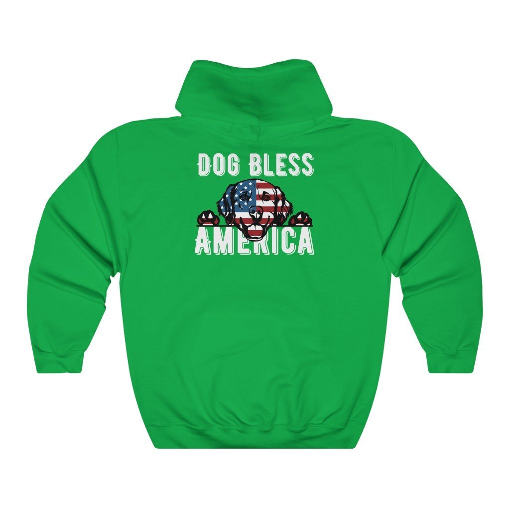 Dog Bless America | Unisex Heavy Blend™ Hooded Sweatshirt - Cluff CO LLC