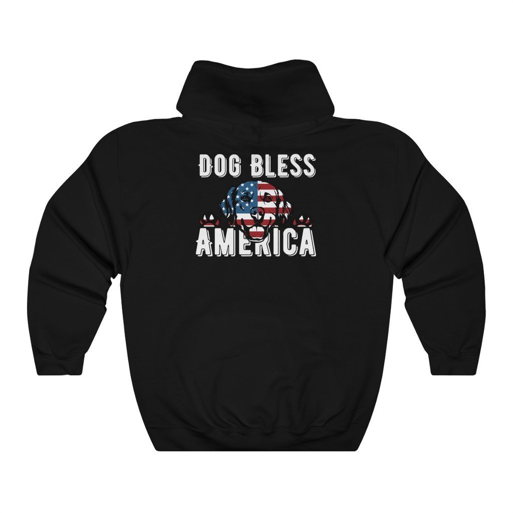 Dog Bless America | Unisex Heavy Blend™ Hooded Sweatshirt - Cluff CO LLC