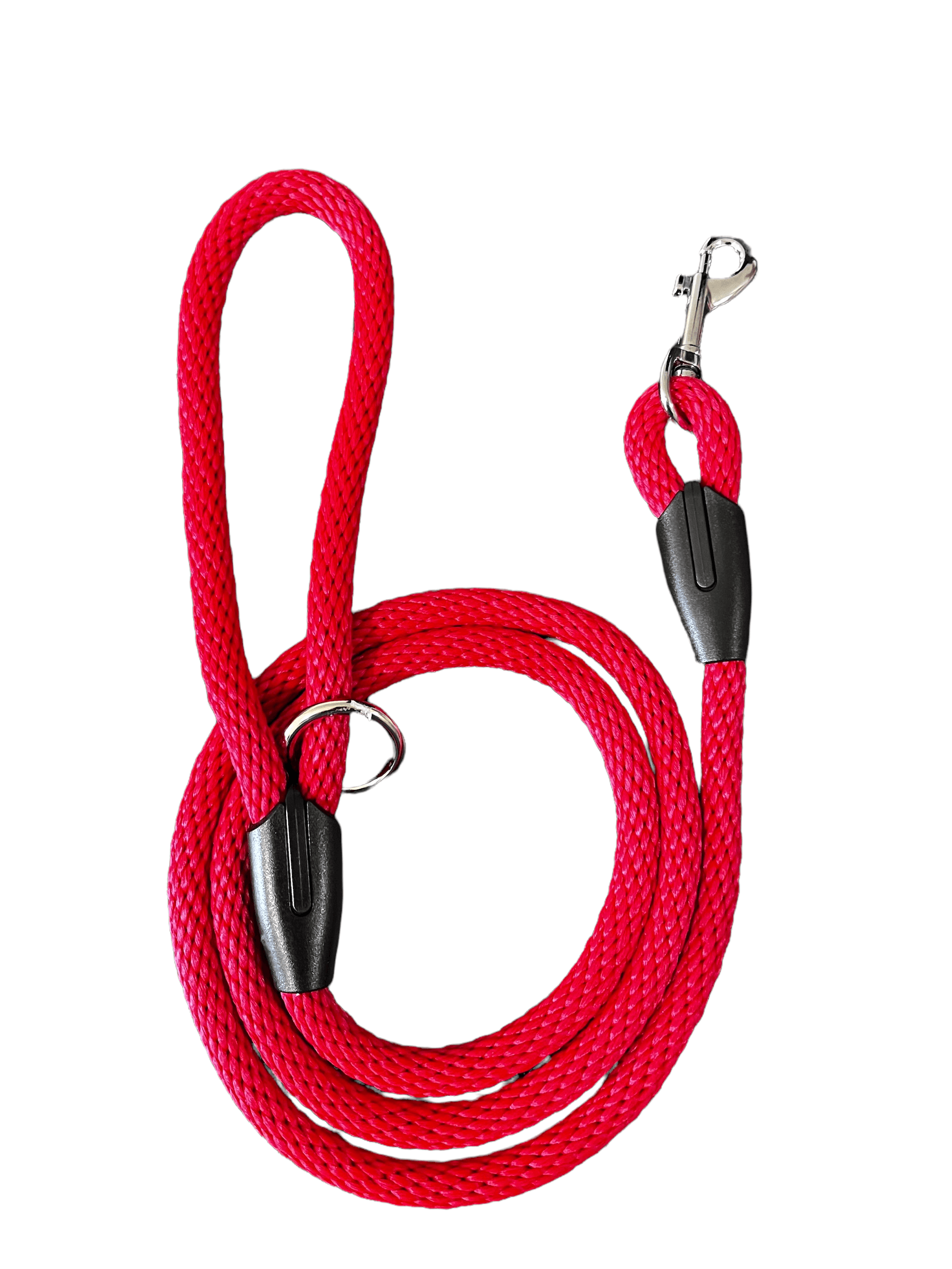 Red Solid Braid Leash - (Small) - Cluff CO LLC