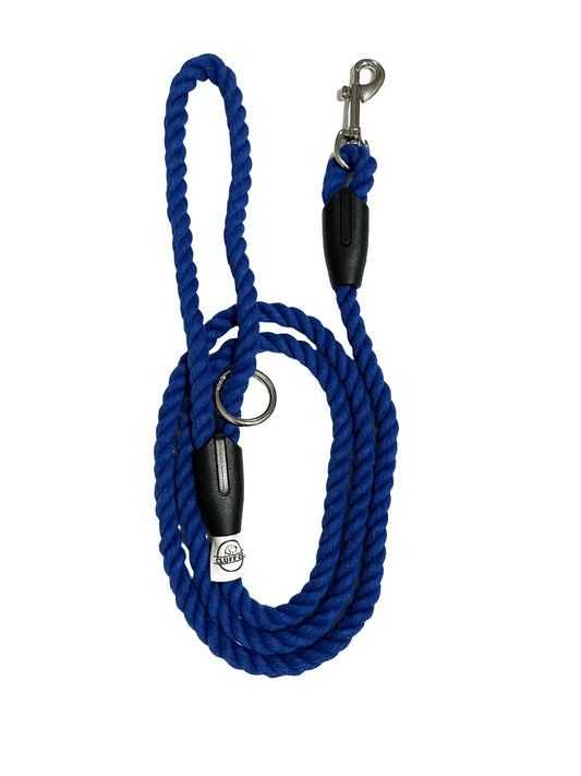 Royal Blue Rope Leash - (Small) - Cluff CO LLC