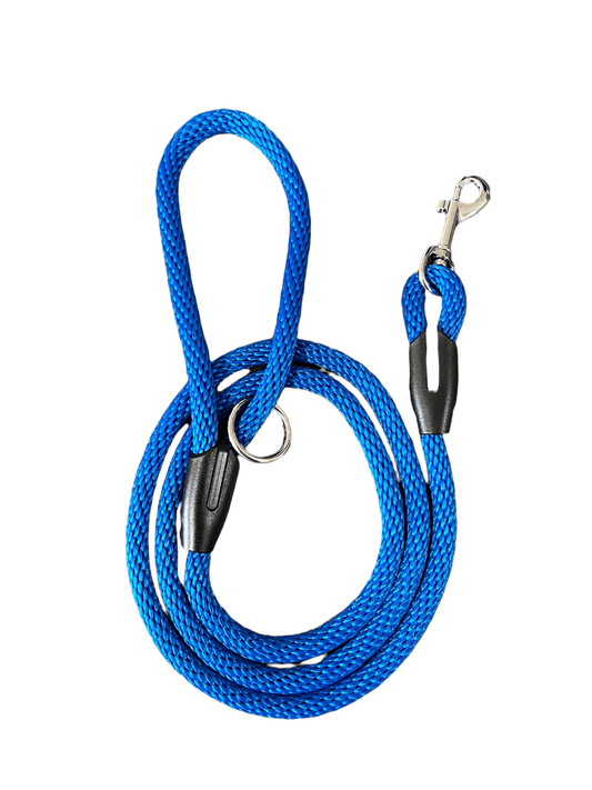 Royal Blue Solid Braid Leash - (Small) - Cluff CO LLC