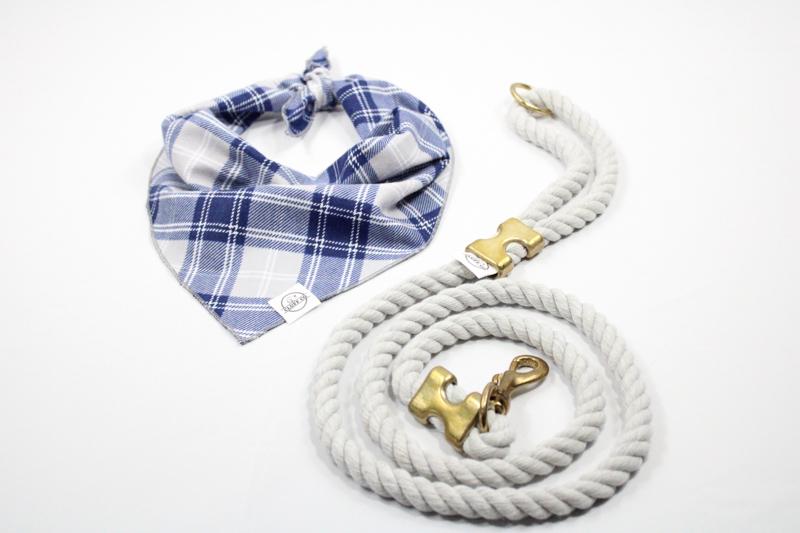 Silver Rope Leash - Made in the USA - Cluff CO LLC
