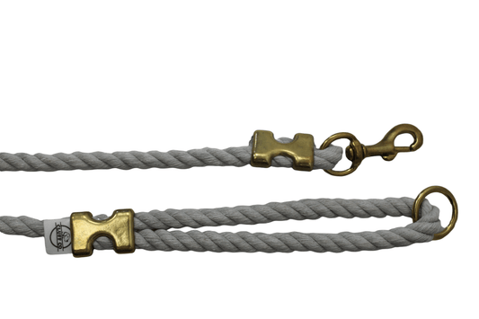 Silver Rope Leash - Made in the USA - Cluff CO LLC